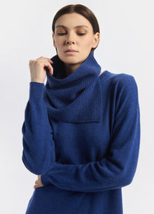Cashmere Ribbed Snood With Slit
