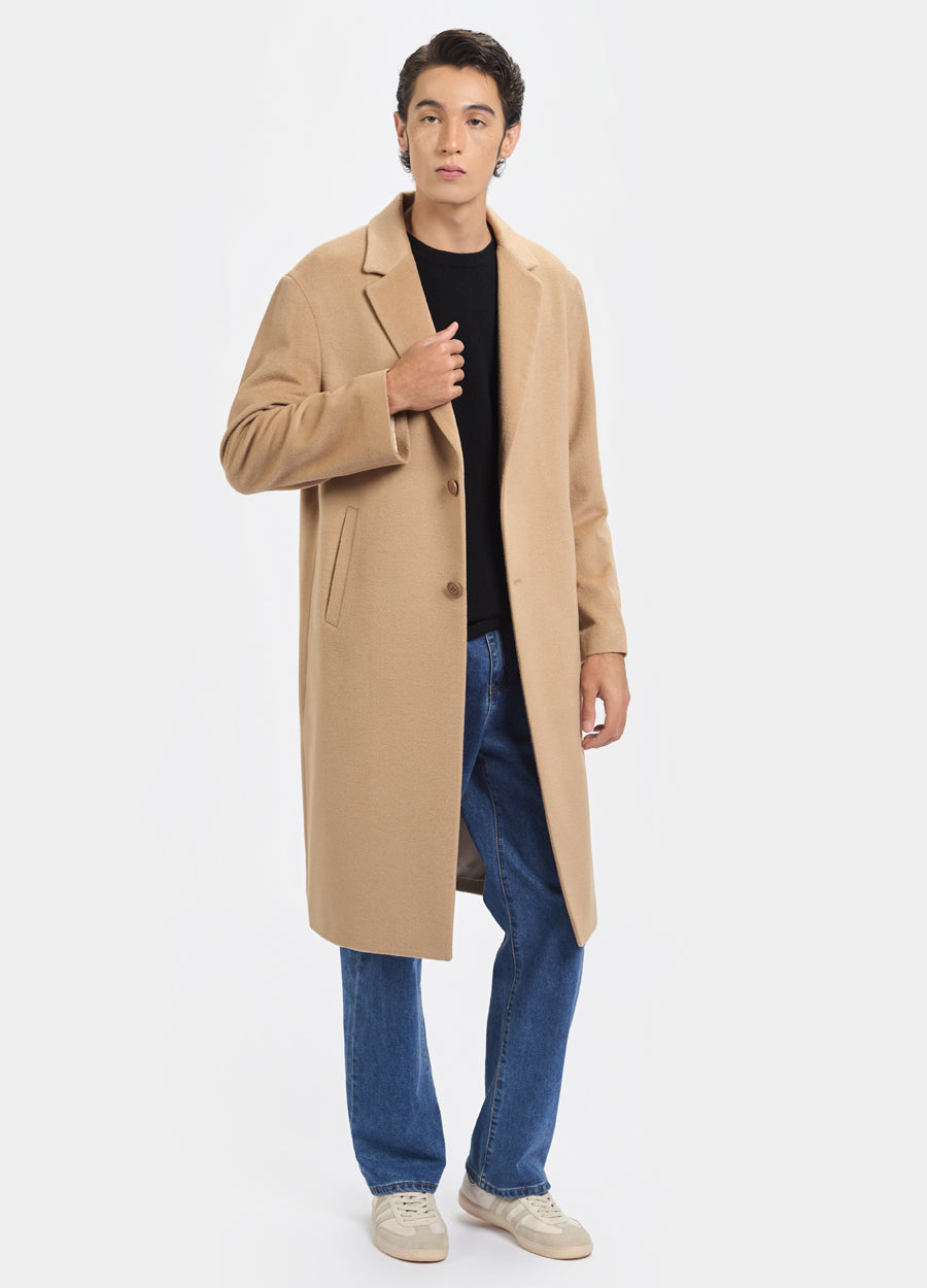 Cashmere Men's Lapel Collar Coat