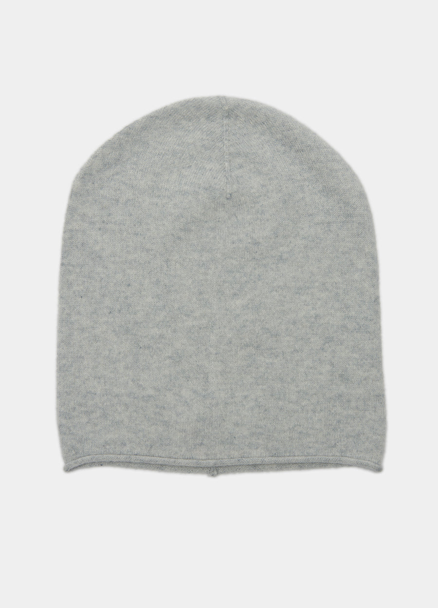 Denner cashmere Knitted Hat (Classic Colours) in Super Grey, view 3