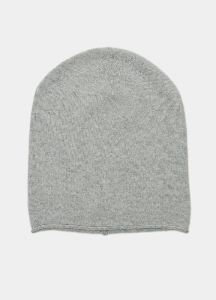 Denner cashmere Knitted Hat (Classic Colours) in Super Grey, view 3
