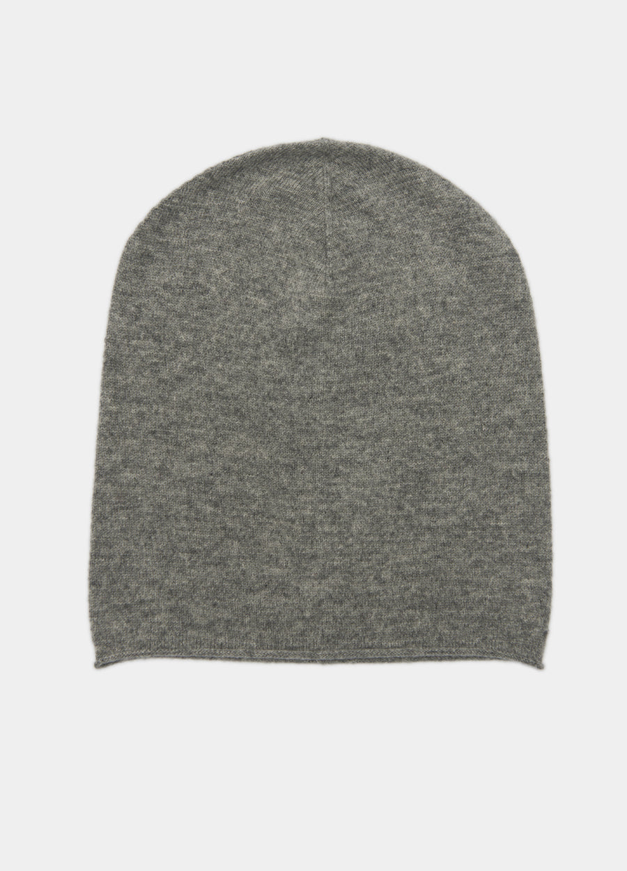 Denner cashmere Knitted Hat (Classic Colours) in Derby Grey, view 5