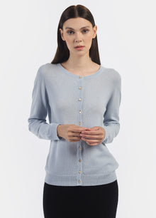 Cashmere Crew Neck Cardigan