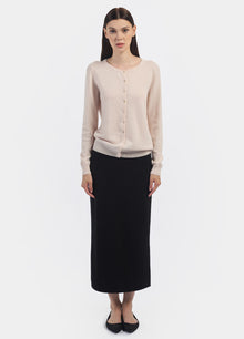 Cashmere Crew Neck Cardigan