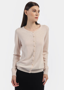 Cashmere Crew Neck Cardigan