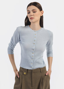 Cashmere Cropped Cardigan