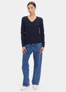 Cashmere V Neck Top