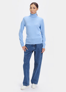 Cashmere Polo-Neck Top