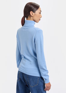 Cashmere Polo-Neck Top