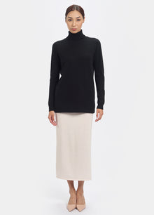 Cashmere Roll Neck Tunic