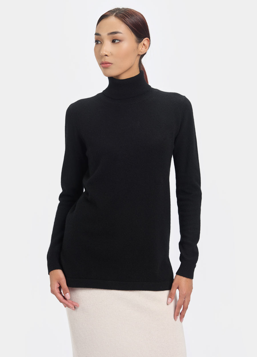 Cashmere Roll Neck Tunic