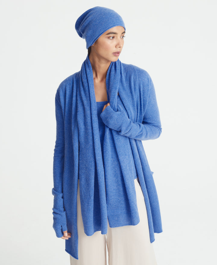 Denner cashmere Knitted Hat (Classic Colours) in Carolina, view 3