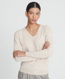 Cashmere V Neck Top