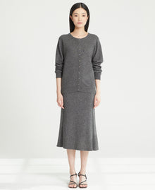 Cashmere Crew Neck Cardigan