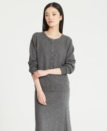Cashmere Crew Neck Cardigan