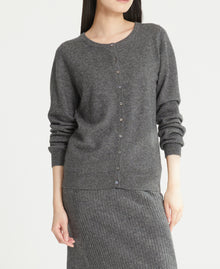 Cashmere Crew Neck Cardigan