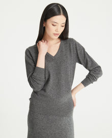 Cashmere V Neck Top