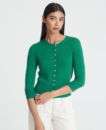 Cashmere Cropped Cardigan