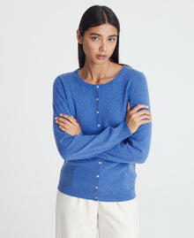 Cashmere Crew Neck Cardigan