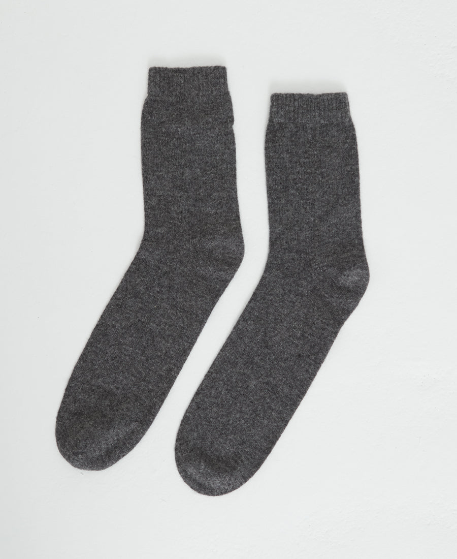 Denner cashmere Socks in Derby Grey, view 2