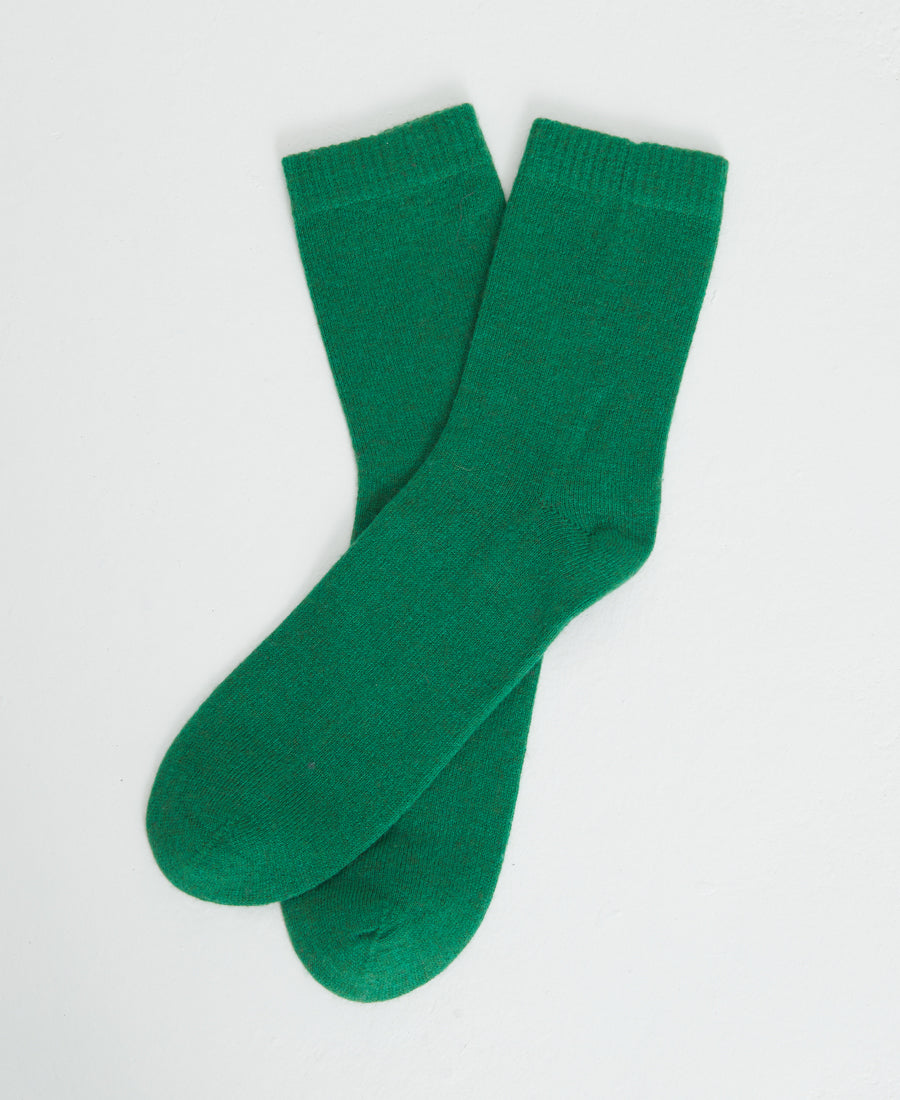 Denner cashmere Socks in Grass