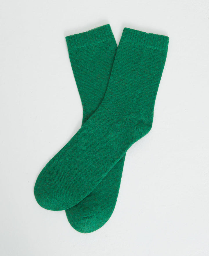 Denner cashmere Socks in Grass