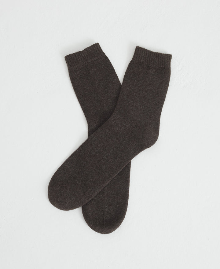 Denner cashmere Socks in Khaki