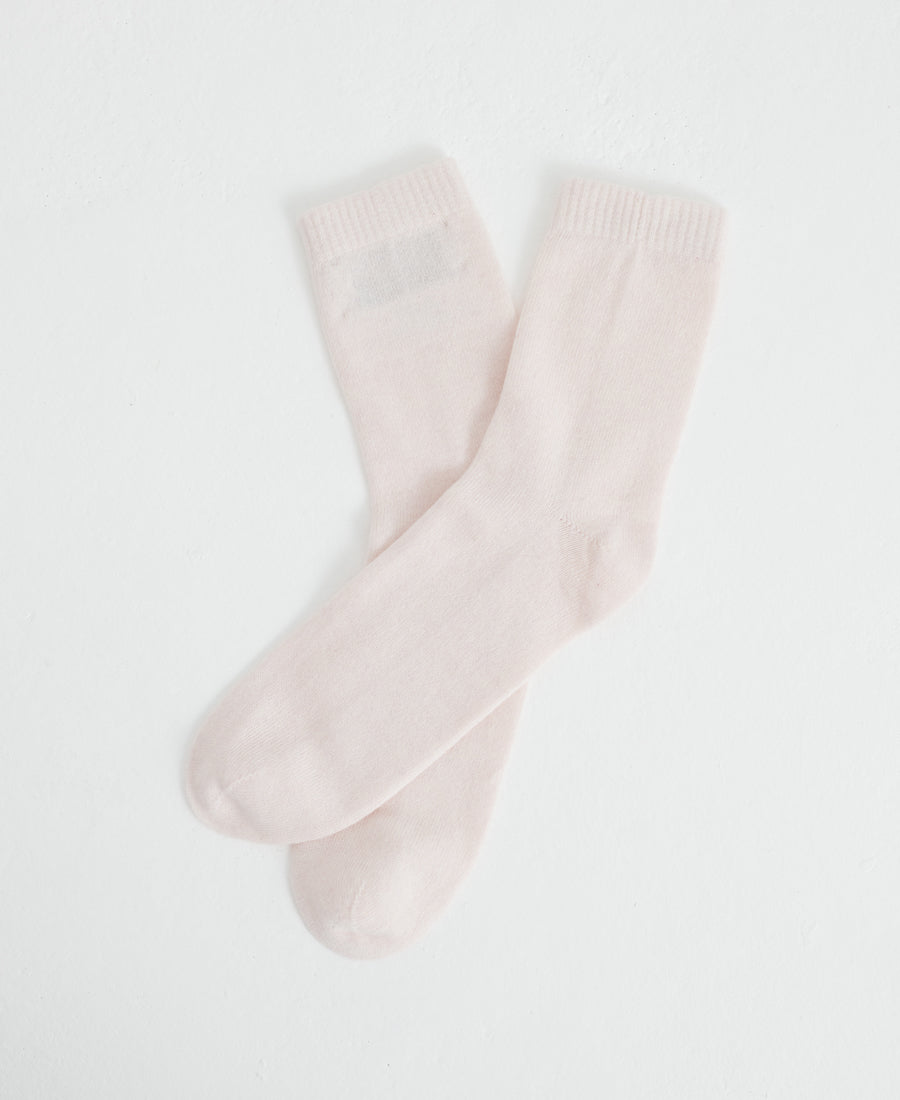 Denner cashmere Socks in Light Pink