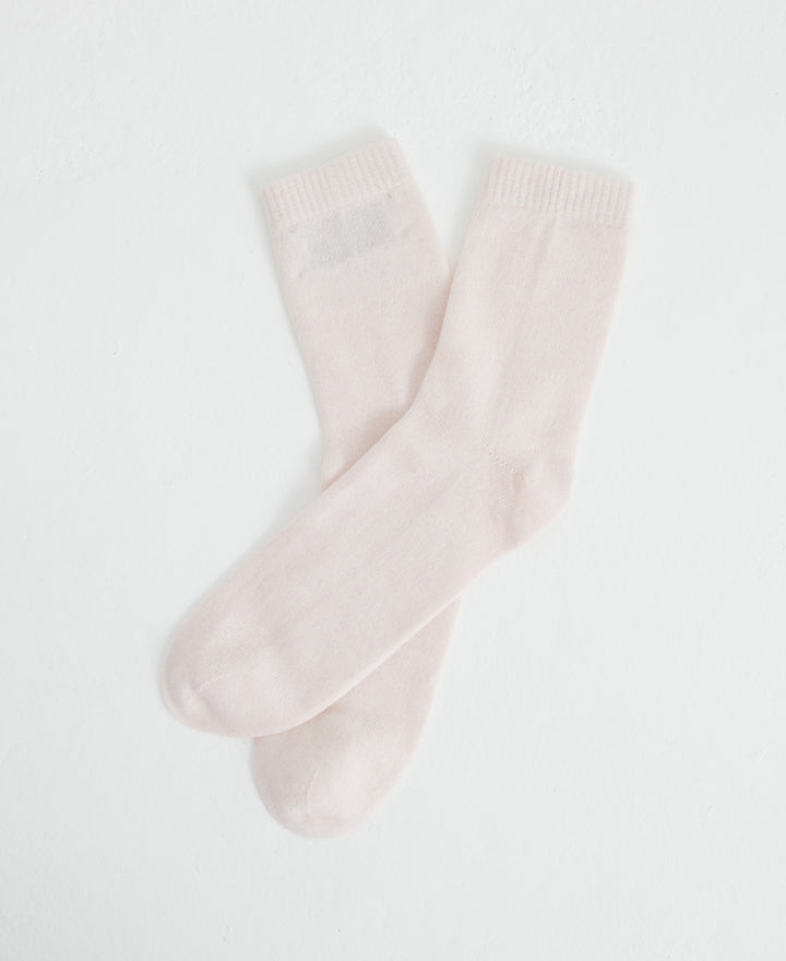 Denner cashmere Socks in Light Pink
