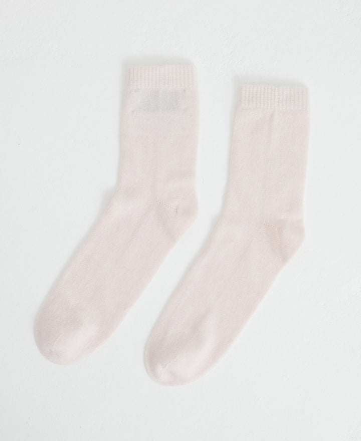 Denner cashmere Socks in Light Pink, view 2