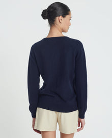 Cashmere Crew Neck Cardigan