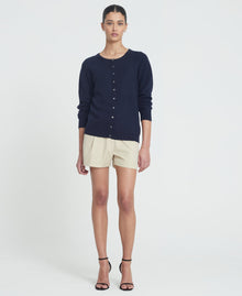 Cashmere Crew Neck Cardigan