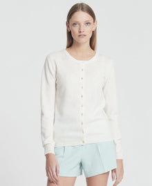 Cashmere Crew Neck Cardigan