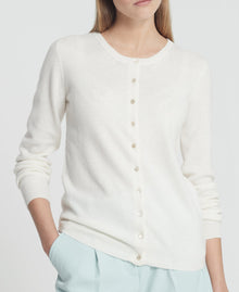 Cashmere Crew Neck Cardigan