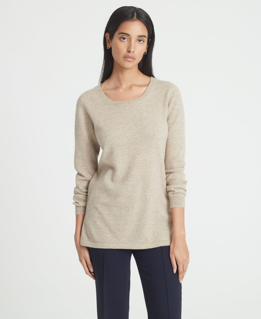 Cashmere Scoop Neck Tunic