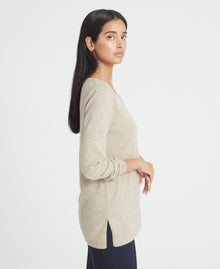 Cashmere Scoop Neck Tunic