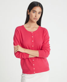 Cashmere Crew Neck Cardigan