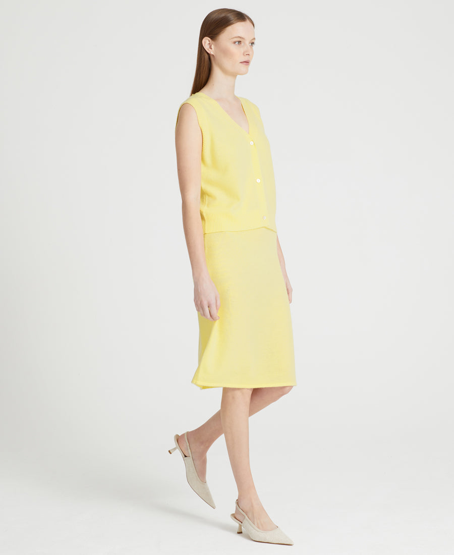 Cashmere Knee Length Skirt