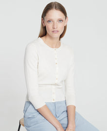 Cashmere Cropped Cardigan