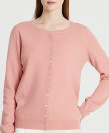 Cashmere Crew Neck Cardigan