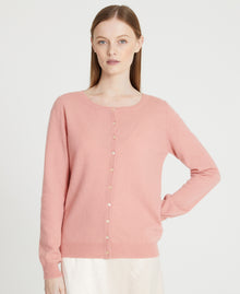 Cashmere Crew Neck Cardigan