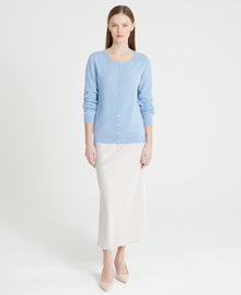 Cashmere Crew Neck Cardigan