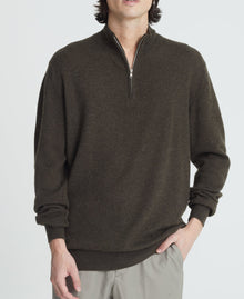 Cashmere Men's Half Zip