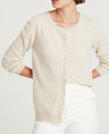 Cashmere Crew Neck Cardigan