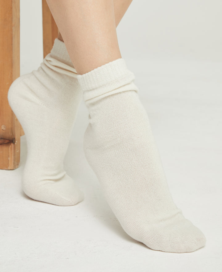 Denner cashmere Socks in White