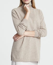 Cashmere Roll Neck Tunic