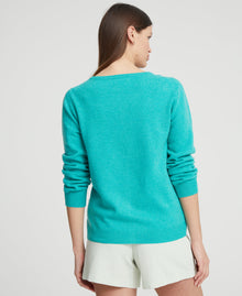 Cashmere Crew Neck Cardigan