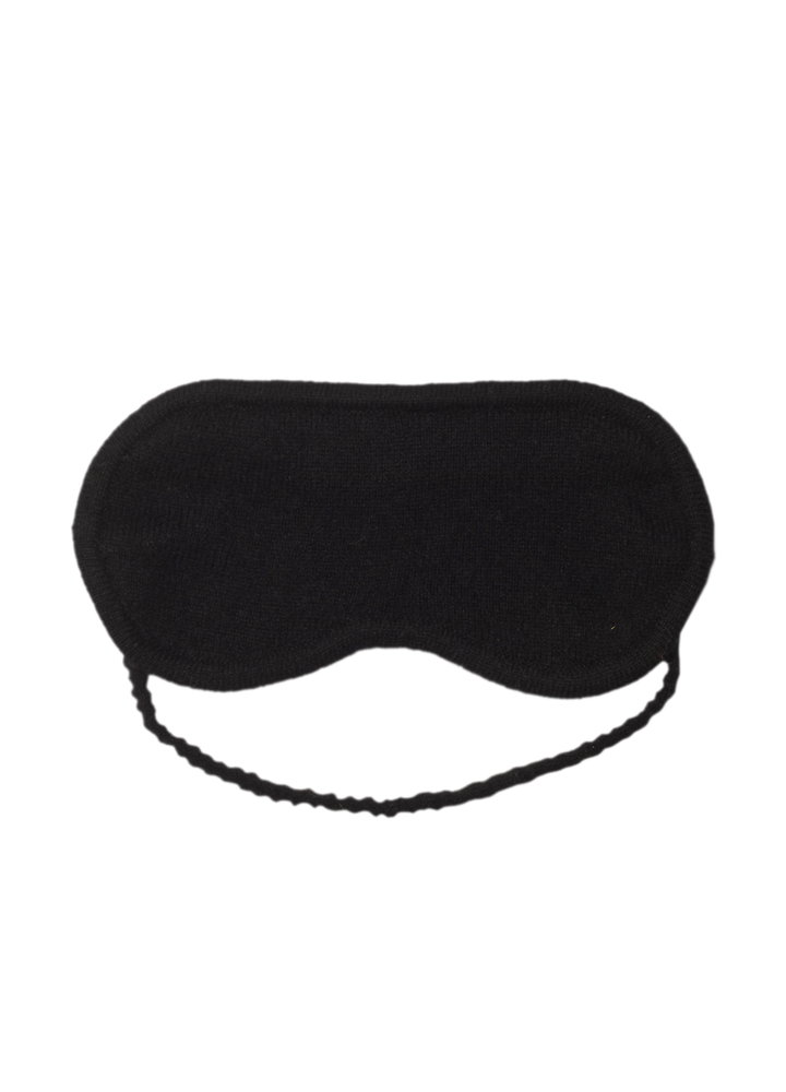 Denner cashmere Eye Mask in Black, view 2