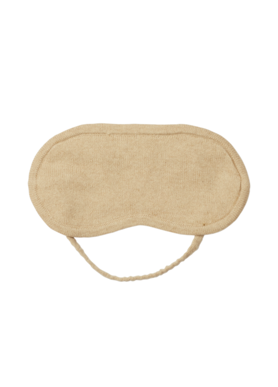 Denner cashmere Eye Mask in Cream
