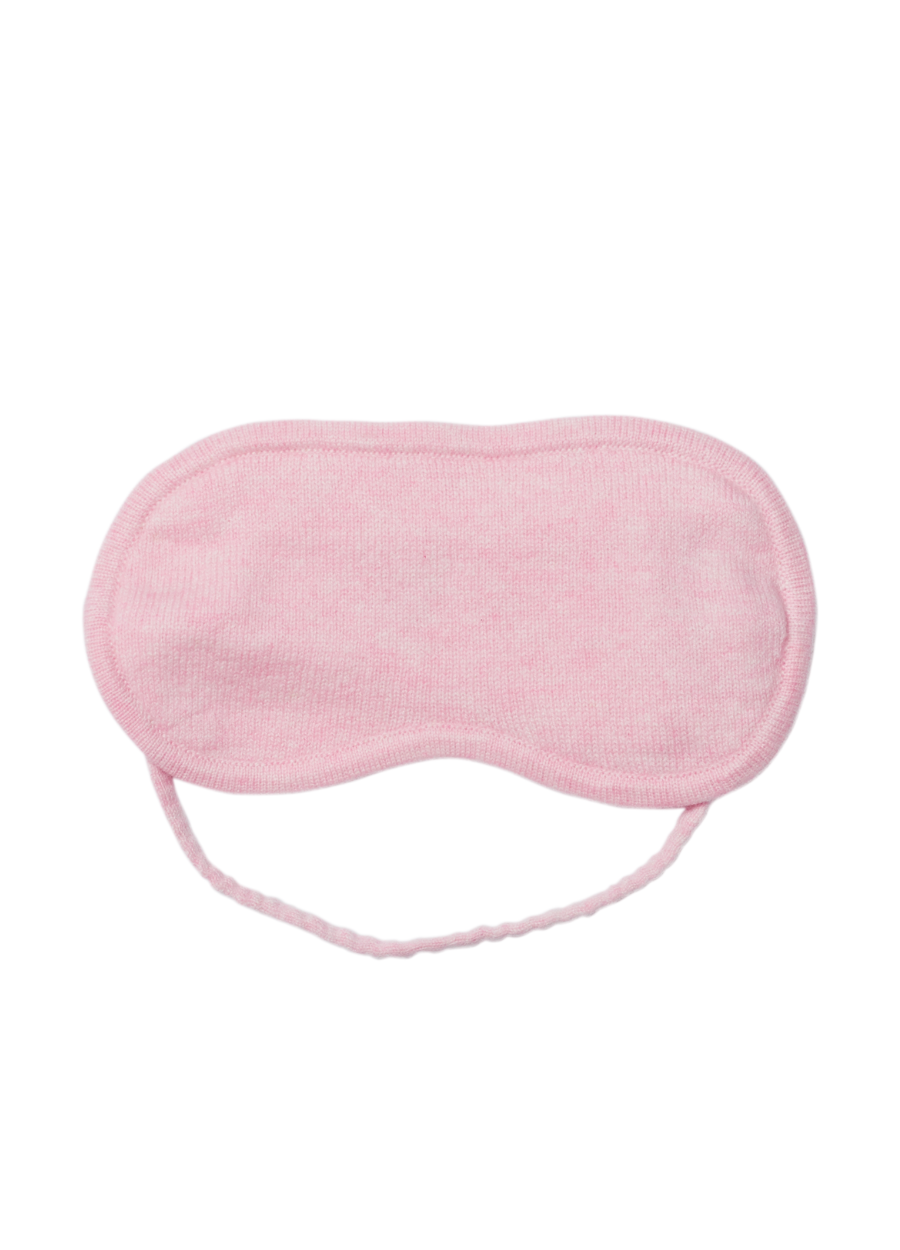 Denner cashmere Eye Mask in Crystal Pink