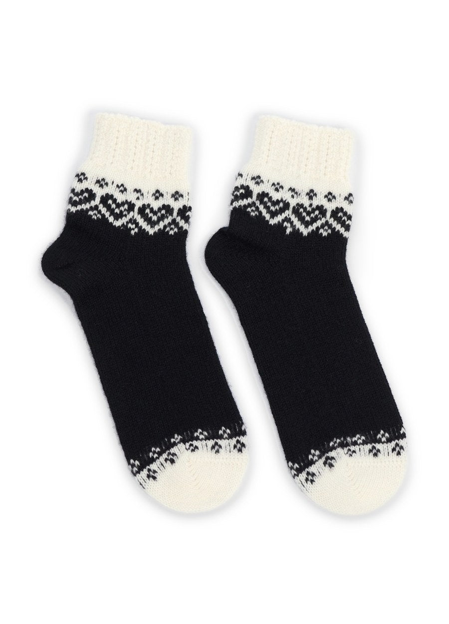Cashmere Fair Isle Socks